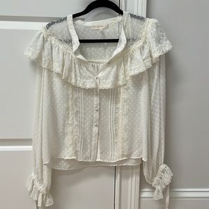 LoveShackFancy White Blouse
